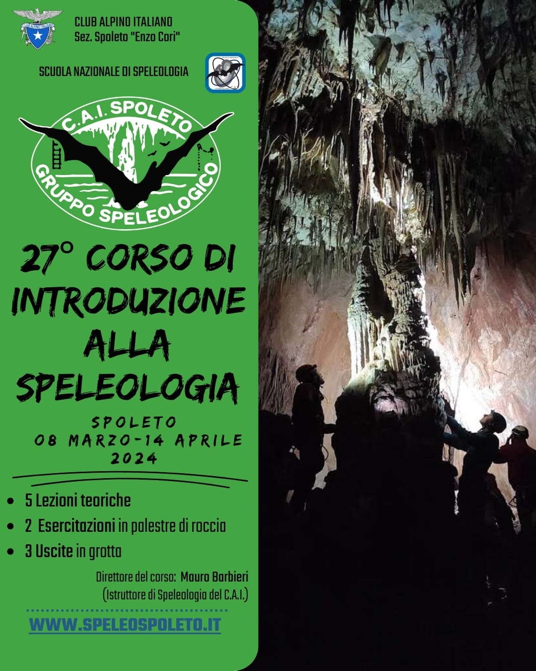 Aperte le iscrizioni al 27º Corso di Introduzione alla Speleologia
